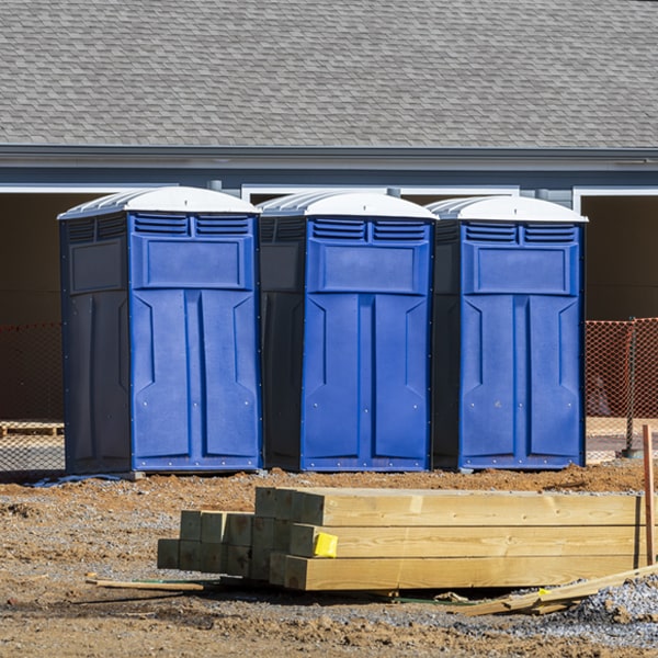 how often are the porta potties cleaned and serviced during a rental period in Cadiz Kentucky